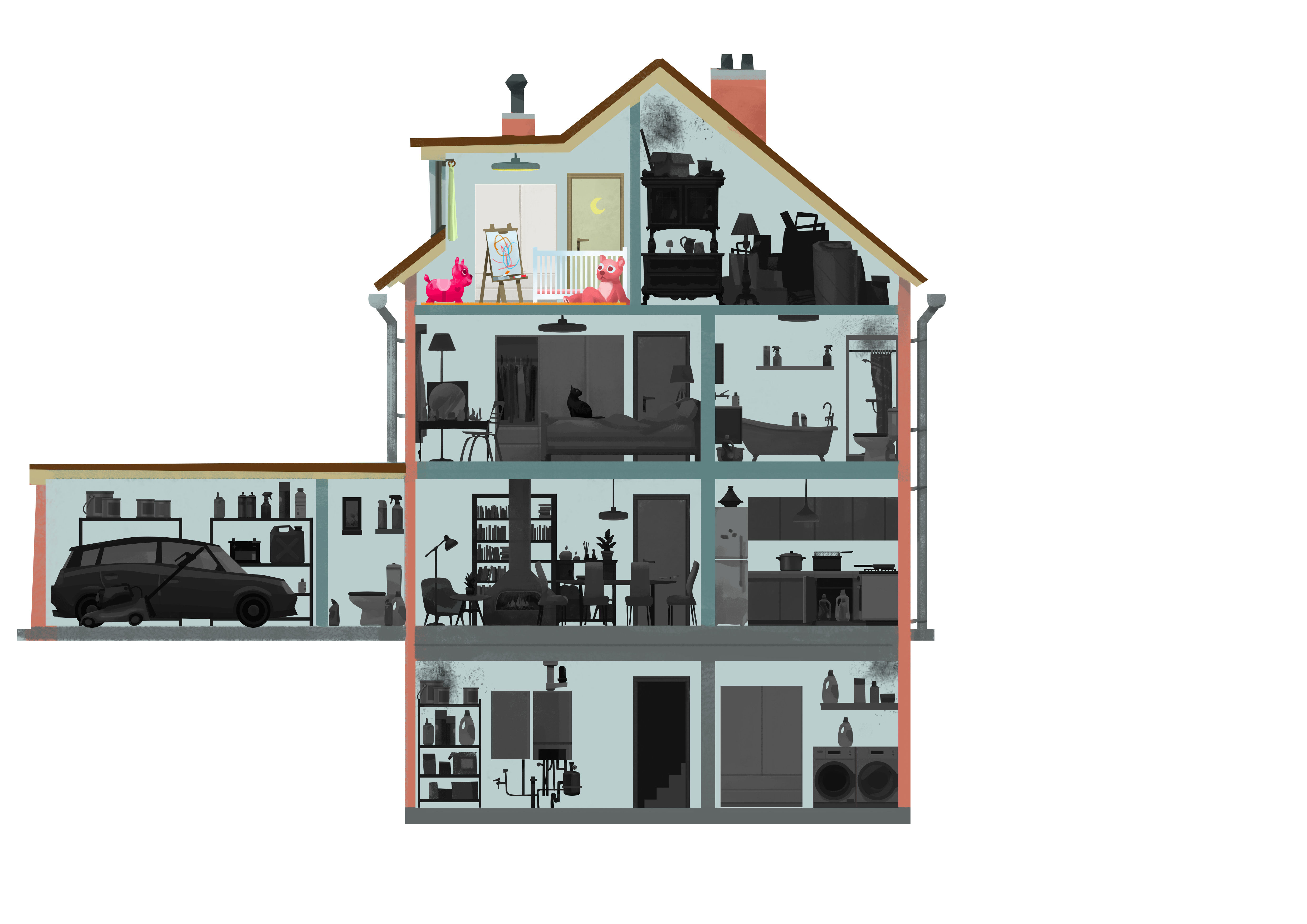 vervuilende stoffen in kinderkamer